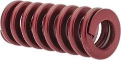 Associated Spring Raymond - 20mm Hole Diam, 10mm Rod Diam, 2" Free Length, Red Die Spring - 1410 N Max Deflection, 15mm Max Deflection, Strong Duty, Chromium Alloy Steel - Americas Industrial Supply