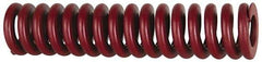 Associated Spring Raymond - 50mm Hole Diam, 25mm Rod Diam, 3" Free Length, Red Die Spring - 7797 N Max Deflection, 23mm Max Deflection, Strong Duty, Chromium Alloy Steel - Americas Industrial Supply