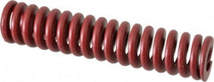 Associated Spring Raymond - 32mm Hole Diam, 16mm Rod Diam, 152mm Free Length, Red Die Spring - 3588 N Max Deflection, 46mm Max Deflection, Strong Duty, Chromium Alloy Steel - Americas Industrial Supply