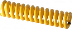 Associated Spring Raymond - 12.5mm Hole Diam, 6.3mm Rod Diam, 2" Free Length, Yellow Die Spring - Americas Industrial Supply
