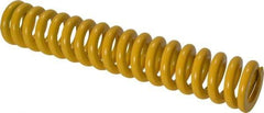 Associated Spring Raymond - 16mm Hole Diam, 8mm Rod Diam, 3-1/2" Free Length, Yellow Die Spring - 649 N Max Deflection, 22mm Max Deflection, Extra Strong, Chromium Alloy Steel - Americas Industrial Supply