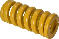 Associated Spring Raymond - 20mm Hole Diam, 10mm Rod Diam, 1-3/4" Free Length, Yellow Die Spring - 1639 N Max Deflection, 11mm Max Deflection, Extra Strong, Chromium Alloy Steel - Americas Industrial Supply