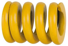 Associated Spring Raymond - 20mm Hole Diam, 10mm Rod Diam, 12" Free Length, Yellow Die Spring - 1611.2 N Max Deflection, 76mm Max Deflection, Extra Strong, Chromium Alloy Steel - Americas Industrial Supply