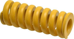 Associated Spring Raymond - 40mm Hole Diam, 20mm Rod Diam, 4-1/2" Free Length, Yellow Die Spring - 7306 N Max Deflection, 26mm Max Deflection, Extra Strong, Chromium Alloy Steel - Americas Industrial Supply