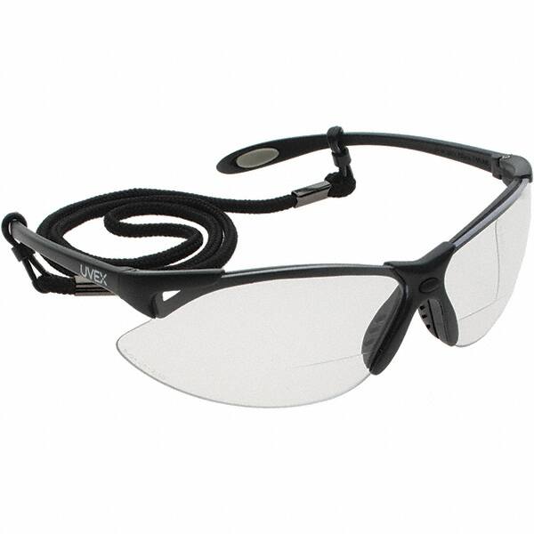 North - Safety Glasses - 2.5 A952 BLK/GRY UVEX SAFETY GLASSES - Americas Industrial Supply