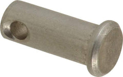 Made in USA - 5/16" Pin Diam, 3/4" OAL, Standard Clevis Pin - 9/64" Hole, 39/64" Usable Length, Uncoated Stainless Steel - Americas Industrial Supply