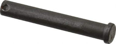 Made in USA - 7/16" Pin Diam, 3" OAL, Standard Clevis Pin - 5/32" Hole, 2-27/32" Usable Length, Uncoated Steel - Americas Industrial Supply