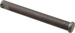 Made in USA - 3/4" Pin Diam, 6-1/2" OAL, Standard Clevis Pin - 5/32" Hole, 6-11/32" Usable Length, Uncoated Steel - Americas Industrial Supply