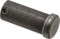 Made in USA - 1" Pin Diam, 2-1/4" OAL, Standard Clevis Pin - 13/64" Hole, 2-3/64" Usable Length, Uncoated Steel - Americas Industrial Supply