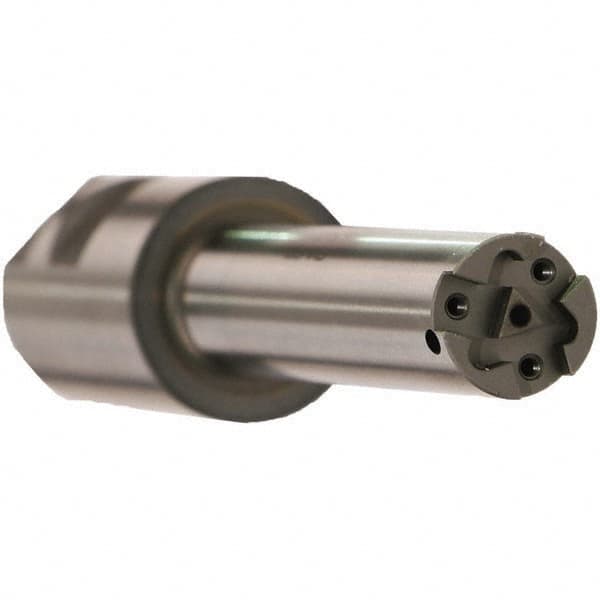 Emuge - 23.85mm Cut Diam, 60mm Max Hole Depth, 32mm Shank Diam, Internal Indexable Thread Mill - Insert Style GF6031, 3 Inserts, Toolholder Style GZ34, 122mm OAL - Americas Industrial Supply