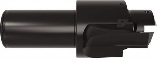 Allied Machine and Engineering - ISO 11926-1, MS 16142, SAE J1926-1 Standard, 1-5/8-12, 20 Tube Dash Number, 15° Porting Angle, 1.535" Pilot Diam, 1-1/2" Shank Diam, Indexable Spade Blade Insert Porting Tool - 2 Porting Inserts, 6" Overall Length - Americas Industrial Supply