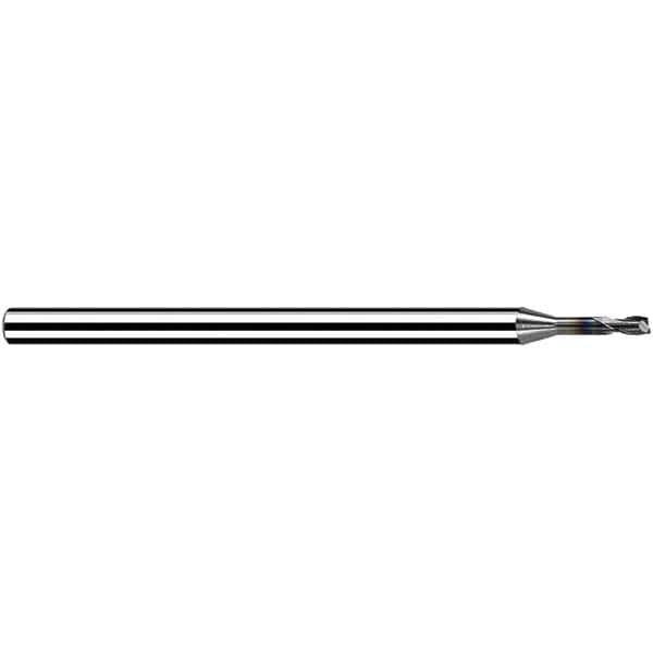 Fraisa - 0.5mm, 0.6mm LOC, 40mm OAL, 2 Flute Solid Carbide Square End Mill - Americas Industrial Supply
