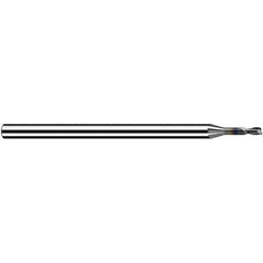 Fraisa - 0.5mm, 0.6mm LOC, 40mm OAL, 2 Flute Solid Carbide Square End Mill - Americas Industrial Supply