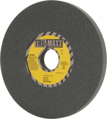 Tru-Maxx - 7" Diam x 1-1/4" Hole x 1/2" Thick, I Hardness, 100 Grit Surface Grinding Wheel - Silicon Carbide, Type 1, Fine Grade, 3,600 Max RPM, Vitrified Bond, No Recess - Americas Industrial Supply