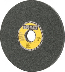 Tru-Maxx - 8" Diam x 1-1/4" Hole x 1/2" Thick, I Hardness, 80 Grit Surface Grinding Wheel - Silicon Carbide, Type 1, Medium Grade, 3,600 Max RPM, Vitrified Bond, No Recess - Americas Industrial Supply