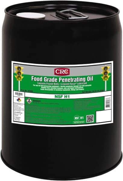 CRC - 5 Gal Pail Direct Food Contact White Oil - Clear, 32°F to 300°F, Food Grade - Americas Industrial Supply