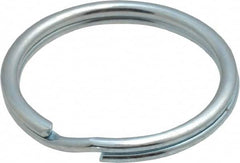 Made in USA - 0.932" ID, 1.1" OD, 0.11" Thick, Split Ring - Grade 2 Spring Steel, Zinc-Plated Finish - Americas Industrial Supply