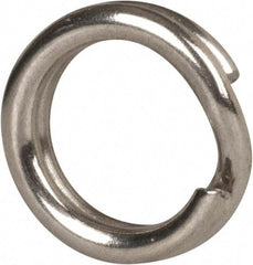 Made in USA - 0.15" ID, 0.22" OD, 0.054" Thick, Split Ring - 18-8 Stainless Steel, Natural Finish - Americas Industrial Supply