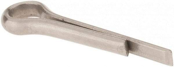 Made in USA - 3/32" Diam x 1/2" Long Extended Prong Cotter Pin - Grade 18-8, Uncoated, Stainless Steel - Americas Industrial Supply