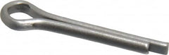 Made in USA - 1/8" Diam x 3/4" Long Extended Prong Cotter Pin - Grade 18-8, Uncoated, Stainless Steel - Americas Industrial Supply