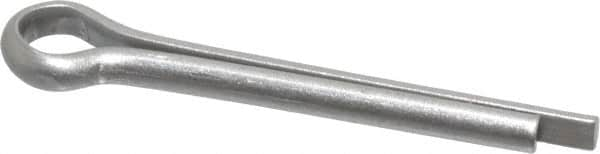 Made in USA - 1/8" Diam x 1" Long Extended Prong Cotter Pin - Grade 18-8, Uncoated, Stainless Steel - Americas Industrial Supply