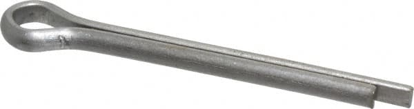 Made in USA - 5/32" Diam x 1-1/2" Long Extended Prong Cotter Pin - Grade 18-8, Uncoated, Stainless Steel - Americas Industrial Supply