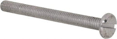 Value Collection - M3x0.50, 30mm Length Under Head Slotted Drive Machine Screw - Pan Head, Grade 4.8 Steel, Zinc-Plated Finish, Without Washer - Americas Industrial Supply