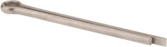 Made in USA - 3/16" Diam x 2-1/2" Long Extended Prong Cotter Pin - Grade 18-8, Uncoated, Stainless Steel - Americas Industrial Supply