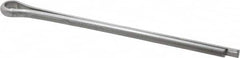 Made in USA - 3/16" Diam x 3" Long Extended Prong Cotter Pin - Grade 18-8, Uncoated, Stainless Steel - Americas Industrial Supply