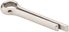 Made in USA - 1/4" Diam x 1-1/4" Long Extended Prong Cotter Pin - Grade 18-8, Uncoated, Stainless Steel - Americas Industrial Supply