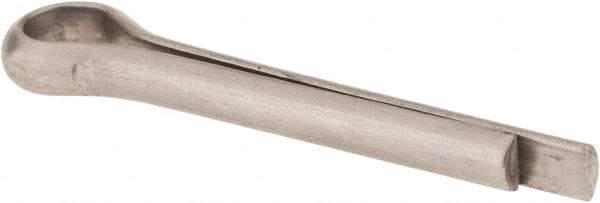 Made in USA - 1/4" Diam x 1-1/2" Long Extended Prong Cotter Pin - Grade 18-8, Uncoated, Stainless Steel - Americas Industrial Supply