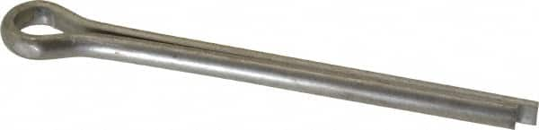 Made in USA - 1/4" Diam x 3" Long Extended Prong Cotter Pin - Grade 18-8, Uncoated, Stainless Steel - Americas Industrial Supply