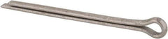 Made in USA - 1/4" Diam x 4" Long Extended Prong Cotter Pin - Grade 18-8, Uncoated, Stainless Steel - Americas Industrial Supply