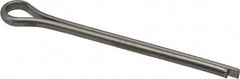 Made in USA - 5/16" Diam x 4" Long Extended Prong Cotter Pin - Grade 18-8, Uncoated, Stainless Steel - Americas Industrial Supply