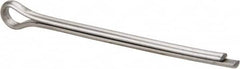 Made in USA - 5/16" Diam x 5" Long Extended Prong Cotter Pin - Grade 18-8, Uncoated, Stainless Steel - Americas Industrial Supply