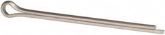 Made in USA - 3/8" Diam x 6" Long Extended Prong Cotter Pin - Grade 18-8, Uncoated, Stainless Steel - Americas Industrial Supply