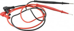 Ideal - Black/Red Electrical Test Equipment Leads - Use with Vol-Con Elite Voltage & Continuity Testers - Americas Industrial Supply