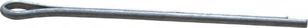 Made in USA - 1/16" Diam x 1-1/4" Long Extended Prong Cotter Pin - Grade 2, Zinc-Plated, Steel - Americas Industrial Supply