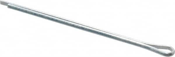 Made in USA - 1/16" Diam x 1-1/2" Long Extended Prong Cotter Pin - Grade 2, Zinc-Plated, Steel - Americas Industrial Supply