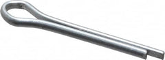 Made in USA - 3/32" Diam x 3/4" Long Extended Prong Cotter Pin - Grade 2, Zinc-Plated, Steel - Americas Industrial Supply