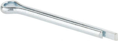 Made in USA - 3/32" Diam x 1" Long Extended Prong Cotter Pin - Grade 2, Zinc-Plated, Steel - Americas Industrial Supply