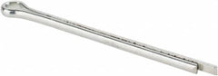 Made in USA - 3/32" Diam x 1-3/4" Long Extended Prong Cotter Pin - Grade 2, Zinc-Plated, Steel - Americas Industrial Supply