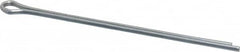 Made in USA - 3/32" Diam x 2-1/2" Long Extended Prong Cotter Pin - Grade 2, Zinc-Plated, Steel - Americas Industrial Supply