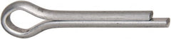 Made in USA - 1/8" Diam x 3/4" Long Extended Prong Cotter Pin - Grade 2, Zinc-Plated, Steel - Americas Industrial Supply