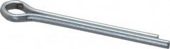 Made in USA - 1/8" Diam x 1-1/4" Long Extended Prong Cotter Pin - Grade 2, Zinc-Plated, Steel - Americas Industrial Supply