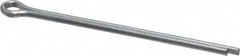 Made in USA - 1/8" Diam x 2-1/2" Long Extended Prong Cotter Pin - Grade 2, Zinc-Plated, Steel - Americas Industrial Supply