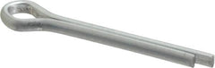 Made in USA - 5/32" Diam x 1-1/4" Long Extended Prong Cotter Pin - Grade 2, Zinc-Plated, Steel - Americas Industrial Supply