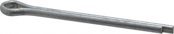 Made in USA - 5/32" Diam x 2" Long Extended Prong Cotter Pin - Grade 2, Zinc-Plated, Steel - Americas Industrial Supply