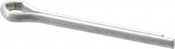 Made in USA - 3/16" Diam x 1-3/4" Long Extended Prong Cotter Pin - Grade 2, Zinc-Plated, Steel - Americas Industrial Supply