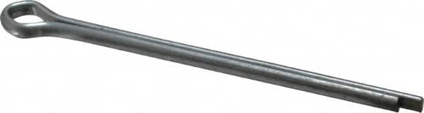 Made in USA - 3/16" Diam x 3" Long Extended Prong Cotter Pin - Grade 2, Zinc-Plated, Steel - Americas Industrial Supply